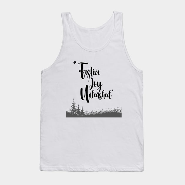 Festive Joy Unleashed Tank Top by Apotis